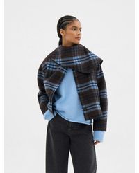 Hush - Rix Double Faced Wool Check Jacket - Lyst