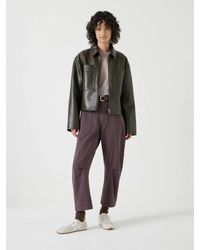 Hush - Cordi Barrel Leg Cotton Trousers - Lyst