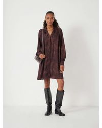 Hush - Printed Chiffon Mini Dress - Lyst