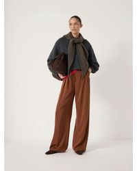 Hush - Lya Satin Twill Wide Leg Trousers - Lyst