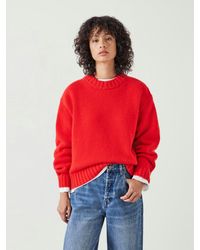 Hush - Cora Chunky Cashmere Crew Jumper - Lyst