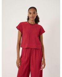 Hush - Rein Crinkle Textured Shell Top - Lyst