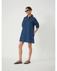 Hush - Haisley Denim Mini Dress - Lyst