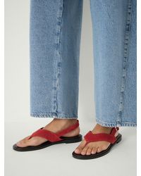 Hush - Zenya Suede Toe Post Sandal - Lyst