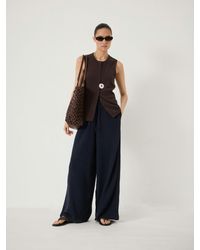 Hush - Cheesecloth Wide Leg Trousers - Lyst