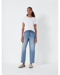 Hush - Button Fly Boyfriend Jeans - Lyst