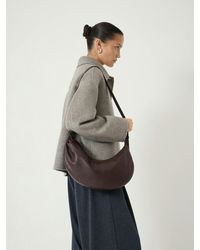 Hush - Romy Ruched Leather Crescent Bag - Lyst