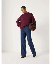 Hush - Romy Wide Leg Lurex Jeans - Lyst