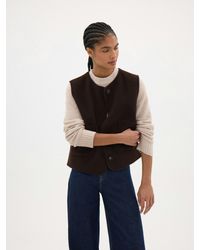 Hush - Avelia Pure Wool Double Faced Gilet - Lyst