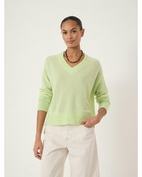 Hush - Colette Cashmere V-Neck Saddle Sleeve Jumper - Lyst