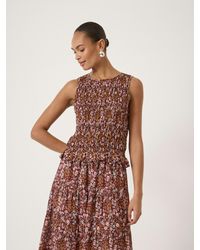 Hush - Shirred Chiffon Top - Lyst