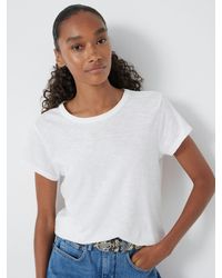 Hush - Slim Fit Slub Crew T-Shirt - Lyst