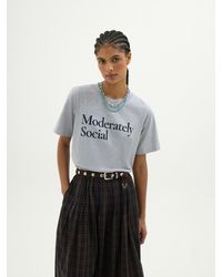 Hush - Moderately Social Graphic T-Shirt - Lyst