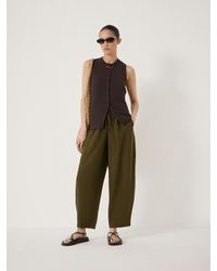 Hush - Tovi Linen Blend Barrel Leg Trousers - Lyst