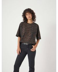 Hush - Romina Leopard Print T-Shirt - Lyst