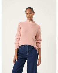 Hush - Kiley Wool Blend Frill Trim Jumper - Lyst