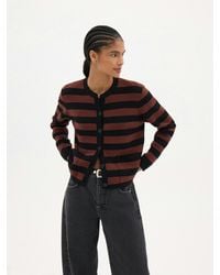 Hush - Arli Stripe Knitted Jacket - Lyst