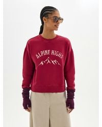 Hush - Alpine Highs Cotton Graphic Sweatshirt - Lyst