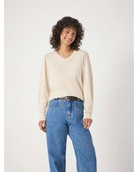 Hush - Emily V-Neck Puff Sleeve Top - Lyst