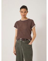 Hush - Winona Cotton Double Layer Slim T-Shirt - Lyst