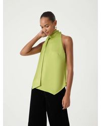 Hush - Halter Neck Satin Top - Lyst