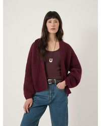 Hush - Flossie Waffle Stitch Knitted Cardigan - Lyst