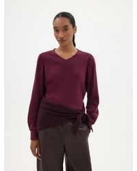 Hush - Emily V-Neck Puff Sleeve Top - Lyst