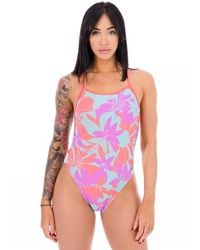 Speedo - Club Training Allover V-Back - Lyst