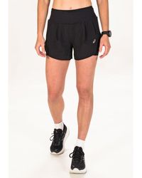 Asics - Pantalón Corto Road 2 En 1 Negro - Lyst