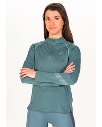 Asics - Camiseta Manga Larga Icon 1/2 Zip - Lyst