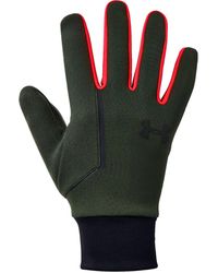 Under Armour Guantes de running con forro UA Storm para hombre - Verde
