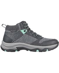 Skechers S Wide Fit 158351 Trego Vegan Waterproof Hiking Boots - Gray