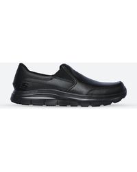 Skechers 's Wide Fit 77071 Bronwood Walking Shoes - Black