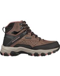 Skechers 's Wide Fit 158257 Selmen Hiking Waterproof Boots - Brown