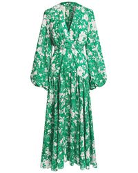 alexis green maxi dress