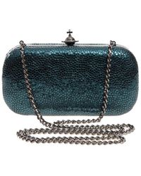 vivienne westwood blue clutch bag