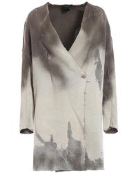 Avant Toi Linen And Cotton Blend Double-breasted Coat - Natural