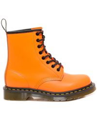 doc martens orange boots