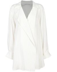 AGNONA Size 14 White Cotton Short Sleeve Casual Top main image 0