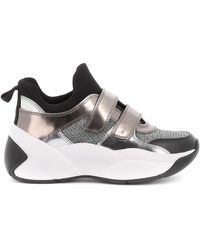 keeley canvas and leather trainer