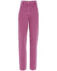 Alberta Ferretti Jeans gamba larga fucsia - Viola