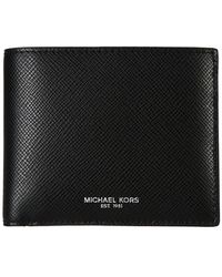 MICHAEL Michael Kors Leather Harrison Zip Around Wallet in Blue for Men - Lyst