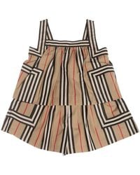 Burberry Florance Overalls In Archive Beige - Natural
