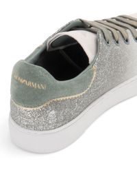 armani glitter trainers