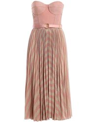 Elisabetta Franchi Abito in jersey lame - Rosa
