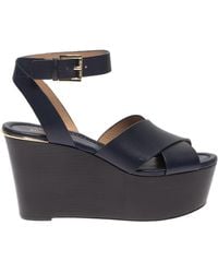 michael michael kors abbott platform wedge sandals
