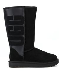 ugg women's black classic tall ugg rubber boots
