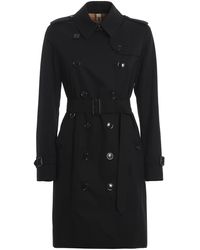Burberry Trench The Kensington Heritage in gabardine - Nero