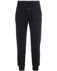 cp company black tracksuit bottoms