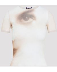 Jean Paul Gaultier - Mesh Baby Printed ¶Face¶ Tee - Lyst